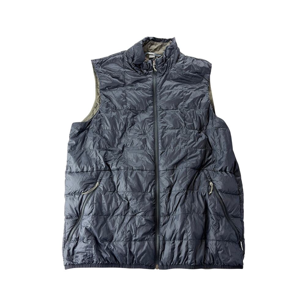 REI Mens 650 Down Vest Size Large Black Puffer 164445 Nylon Lightweight Outdoor